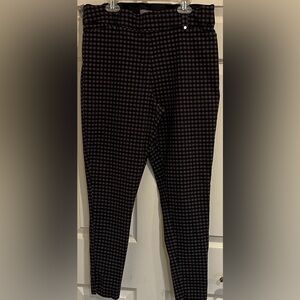 Maurices Purple and Brown Checkered Pants. Size L. 
GW 8.
